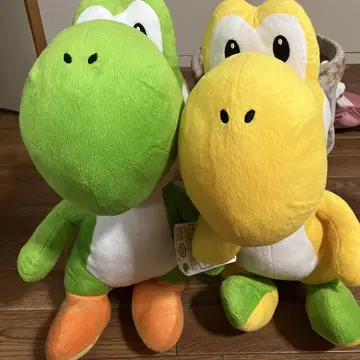 요시 봉제 인형 그린 및 옐로우 컬러 30cm