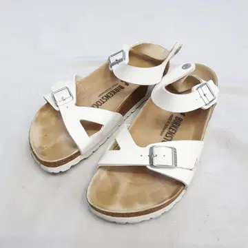 BIRKENSTOCK 리오 화이트 샌들 38