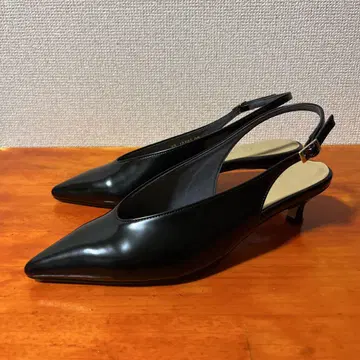 1회 착용 르탈론 이에나 23.5cm 블랙 슬링백