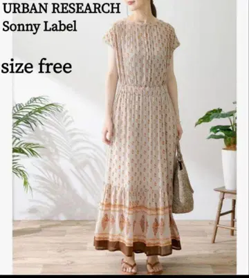 URBAN RESEARCH Sonny Label 맥시 원피스 쉬폰