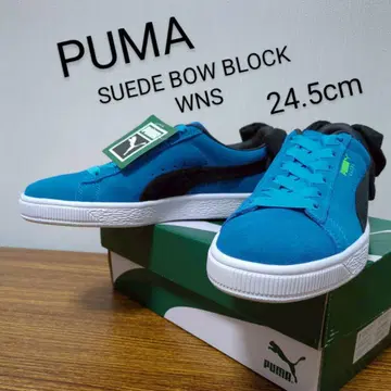 미사용 새상품 PUMA SUEDE BOW BLOCK WNS 24.5cm