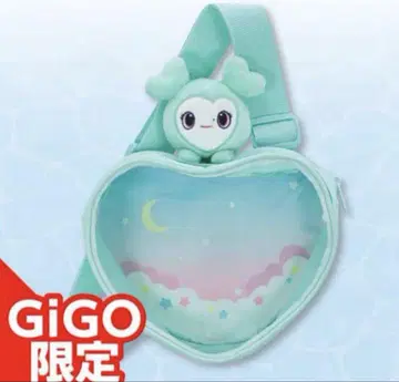 GiGO 한정 하트 모양 파우치 (봉제 인형 포함)