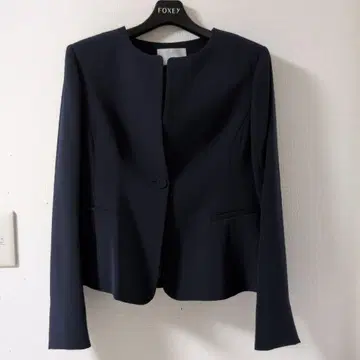 미품 셀포드 포멀 노카라 자켓 다크 네이비 36
