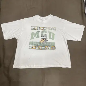 80's SNOOPY 스누피 M.S.U. SPARTANS 티셔츠