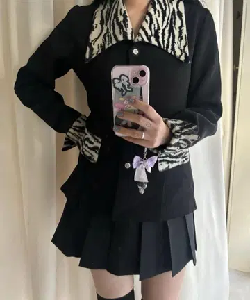 used 제브라 패턴 자켓 구제 의류
