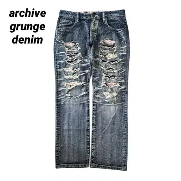 00s 아카이브 그런지 데미지 데님 y2k