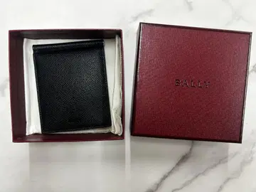 BALLY 발리 남성용 카드 케이스 블랙 머니클립 새상품 박스 포함