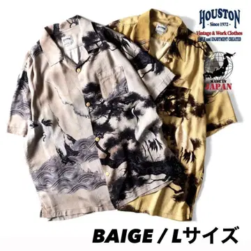 HOUSTON / 휴스턴 이토 자쿠추 ALOHA SHIRT (백학도)