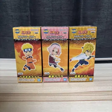 NARUTO 월드 컬렉터블 피규어 세트 3개