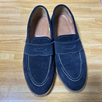 매킨토시 필로소피 네이비 스웨이드 로퍼