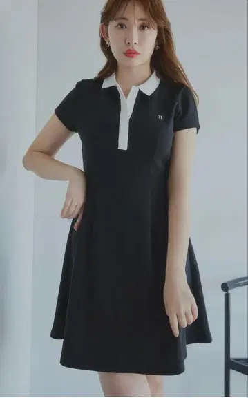 Her lip to Short Sleeve Polo Mini Dress