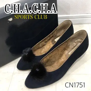C.H.A.C.H.A. SPORTS CLUB 코사지 안감 퍼 펌프스