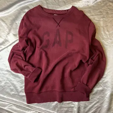 [ 90s 빈티지 ] 올드 갭 GAP 버건디 로고 맨투맨