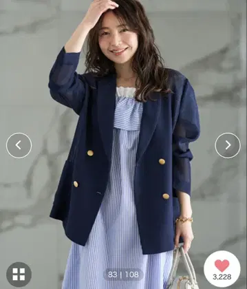 메쉬 메탈 버튼 라이트 자켓 LaboutiqueBonBon