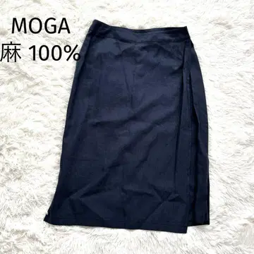 MOGA 모가 린넨 랩 스커트 마 100% M
