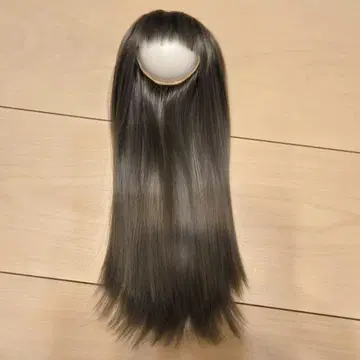 7-8인치 7-8inch 인형 가발 블랙 롱