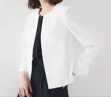 택 포함 미사용 새상품 언타이틀 드라이 터치 노카라 자켓 L