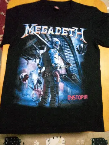MEGADETH DYSTOPIA 멋있는 락밴드 티셔츠