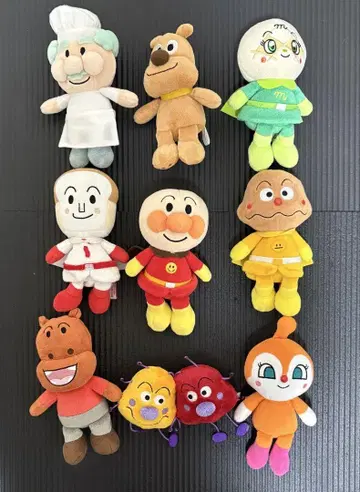 호빵맨 봉제 인형 9개 세트