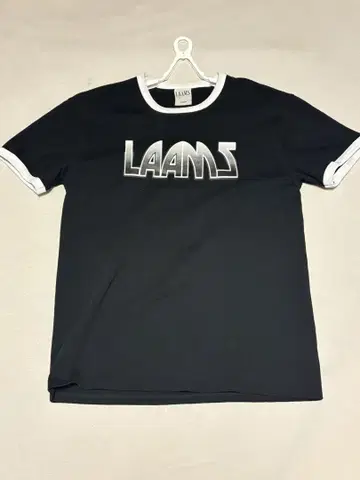LAAMS 로고 티셔츠 M 블랙 growaround