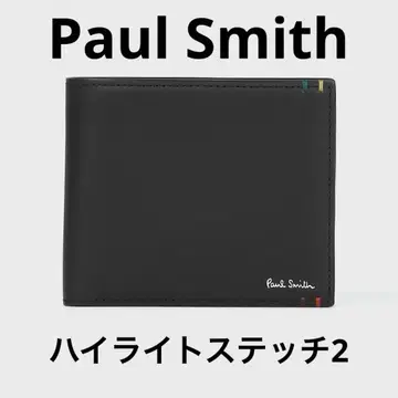 Paul Smith 하이라이트 스티치2 접이식 지갑 블랙
