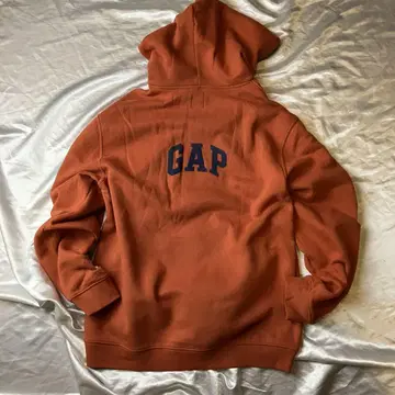 [ 80년대 빈티지 ] GAP 은색 택 후드 부착 트레이닝복 M 오렌지