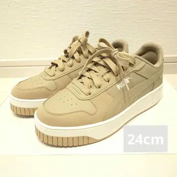 PUMA 통굽 스니커즈 캐리나 스트리트 24cm 샌드 베이지