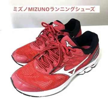 미즈노 MIZUNO 러닝화 웨이브 라이더 21, 레드, 26cm