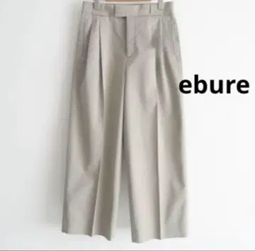 새상품급! ebure 하이 카운트 코튼 트윌 2턱 팬츠 36