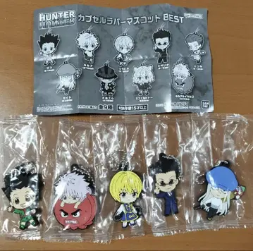 HUNTER x HUNTER 캡슐 러버 마스코트 5개 세트