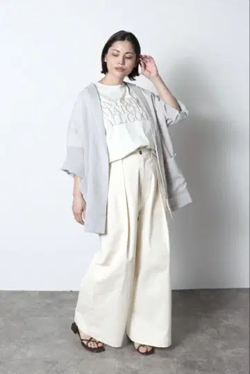 meri 시어 8부 소매 자켓