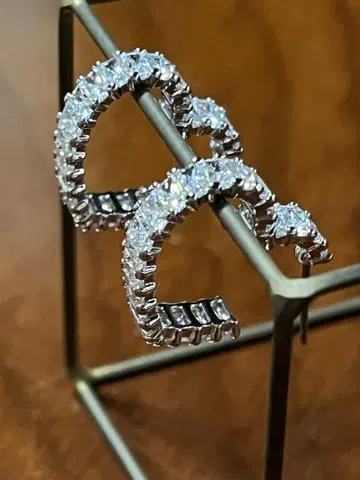 [대특가] Swarovski 스와로브스키 Matrix 후프 귀걸이 하트