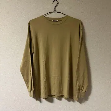 AURALEE LUSTER PLAITING L/S TEE