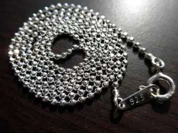 새상품 실버 925 컷 볼 체인 1.5mm 45cm 목걸이 각인 있음