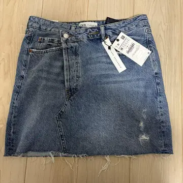 ZARA 시그니처 데님 미니 스커트 M 데님 블루