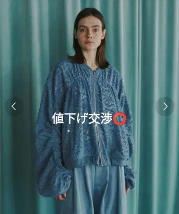 seyto 시스루 레이스 개더 블루종 size1