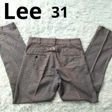 [ 레어 디자인 ] Lee x 러기드 팩토리 신치 벨트 하운드투스 슬랙스