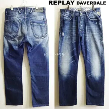 리플레이 DAVERDALE [ M ] 슬림 스트레이트 데님 남청