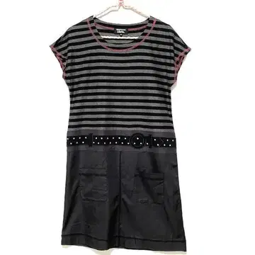 SONIA RYKIEL 보더 무늬 원피스 38 M