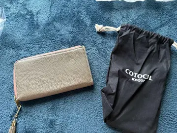 COTOCUL 작은 장지갑 벚꽃 그레이지