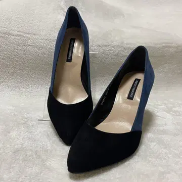 PARADIS COUTURE 바이컬러 펌프스 스웨이드 24.5cm
