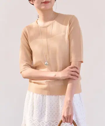 24SS IENA 이에나 FILMY COTTON 풀오버 시스루