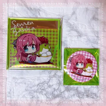 천연*만화 카페 아크릴 코스터, 캔뱃지 세트 / 마니와 아시카 달콤ver