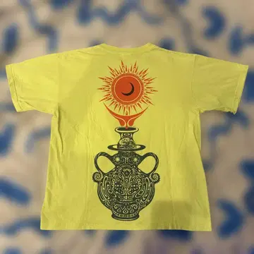 90~00년대 사이키델릭 패턴 백 프린트 y2k 그런지 구제 티셔츠