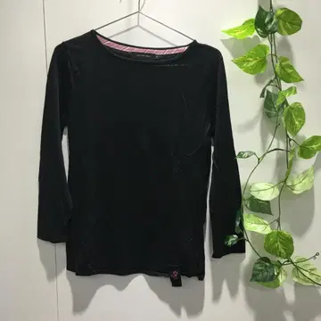 Calvin Klein Jeans 상의 블랙 7부 소매 티셔츠 M 사이즈