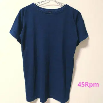 45R Rpm 포티파이브아르피엠 인디고 염색 티셔츠 상의