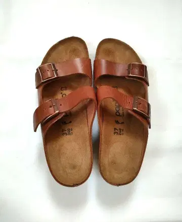 새상품급 레어 BIRKENSTOCK 파피리오 브라운 샌들 37 24cm