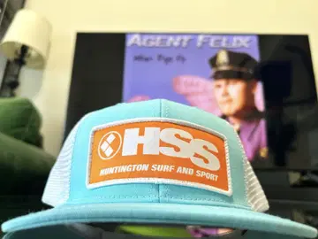 USA 헌팅턴 비치 HSS 서핑 메쉬캡 스카이블루
