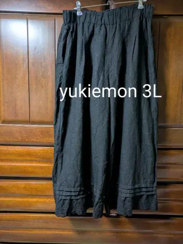 yukiemon 3L 누이누이 레이스 매치 팬츠 블랙