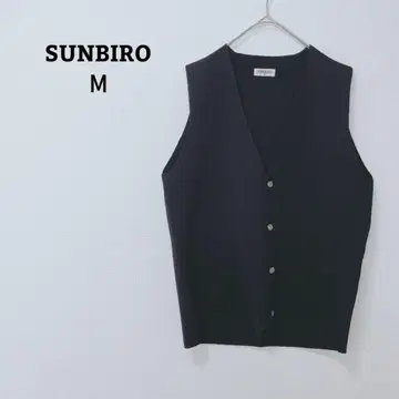 SUNBIRD 니트 베스트 모 100 V넥 비즈니스 포켓 M